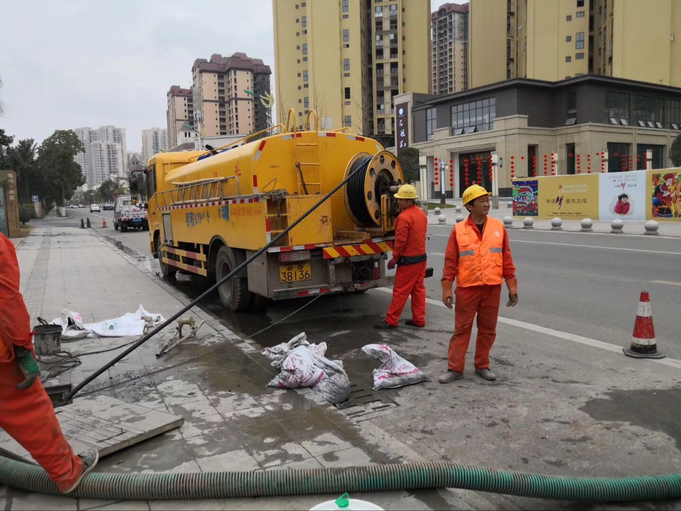 潘集排污管道清淤-管道清洗